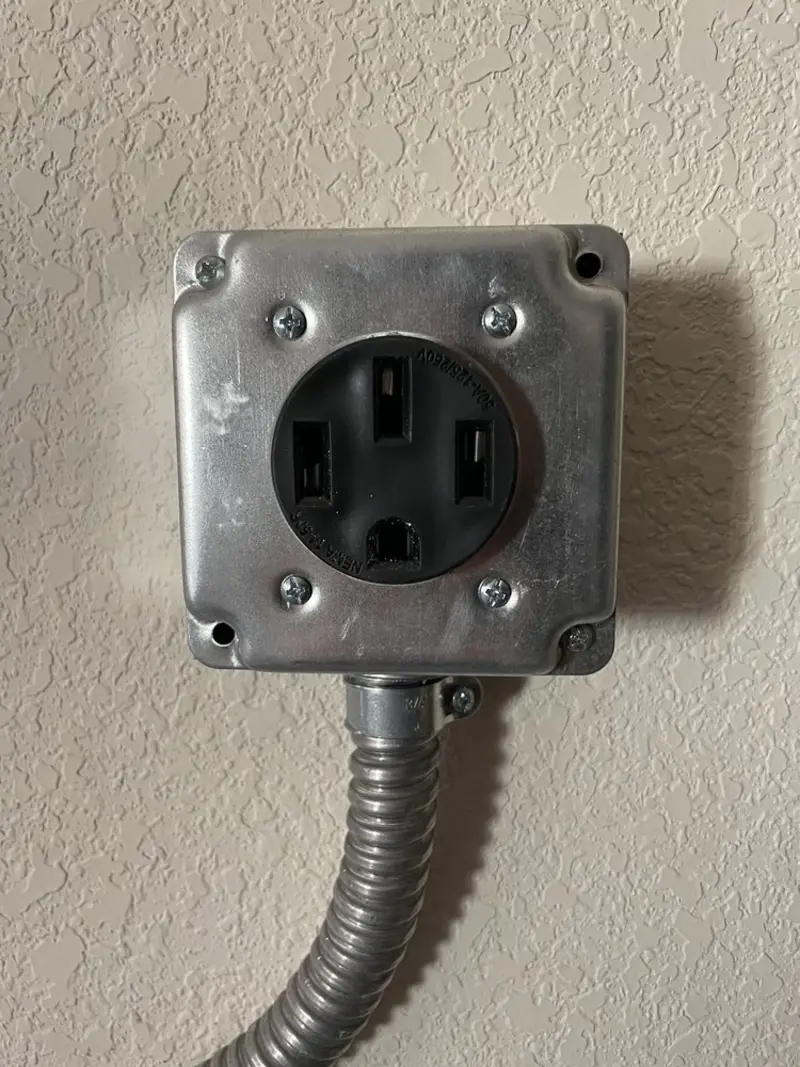 NEMA 14-50 outlet installed for Electrical Panel Upgrade in Nederland